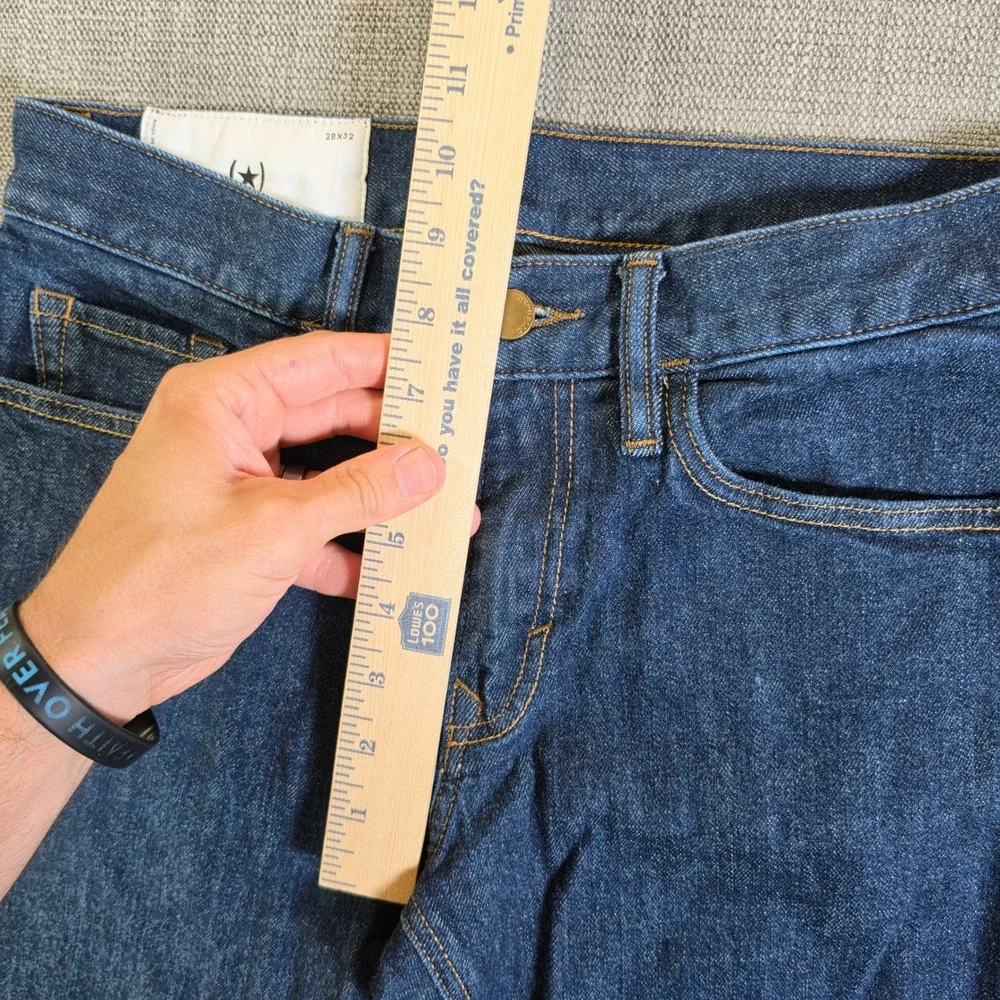 NEW! Banana Republic Jeans Men‎ 28/32 Dark Blue Straight Fit Stretch Legacy